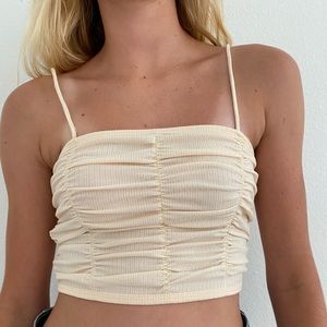 COTTON CANDY LA Toss and Turn Ivory Top.